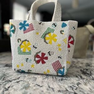 Colorful Beach Pattern Tote Bag